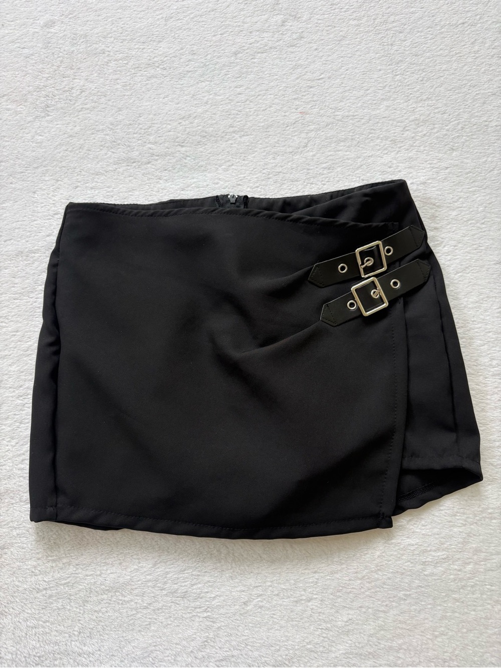Windsor Black Buckle Detail Mini Skort